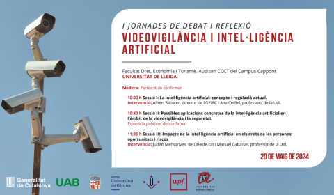 Cartel Videovigilancia Lleida UdL